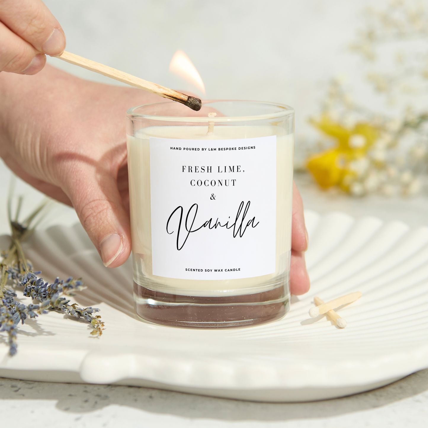 Fresh Lime, Coconut & Vanilla Candle