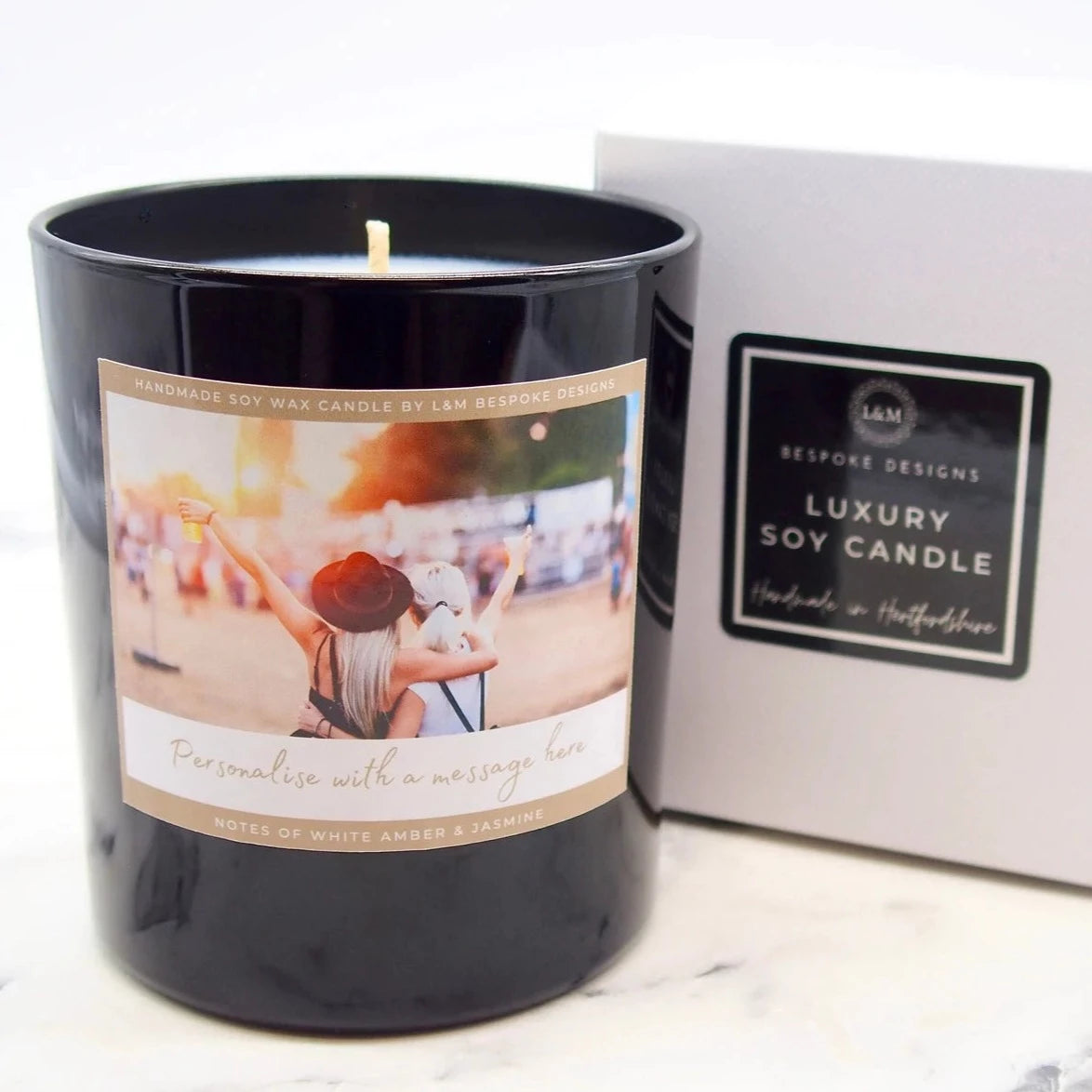 Personalised Photo Candle & Gift Box