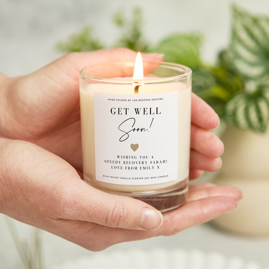 Personalised Get Well Soon Candle