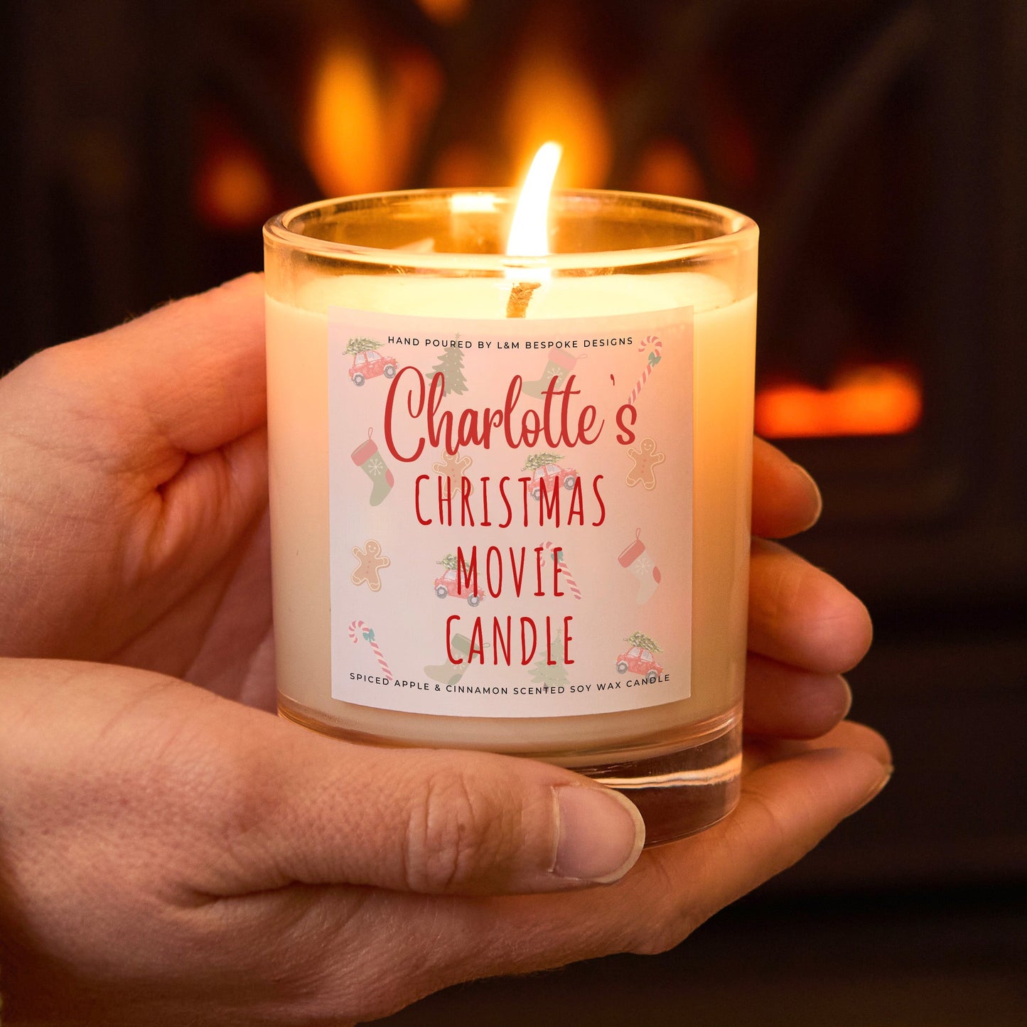 Personalised Christmas Movie Candle