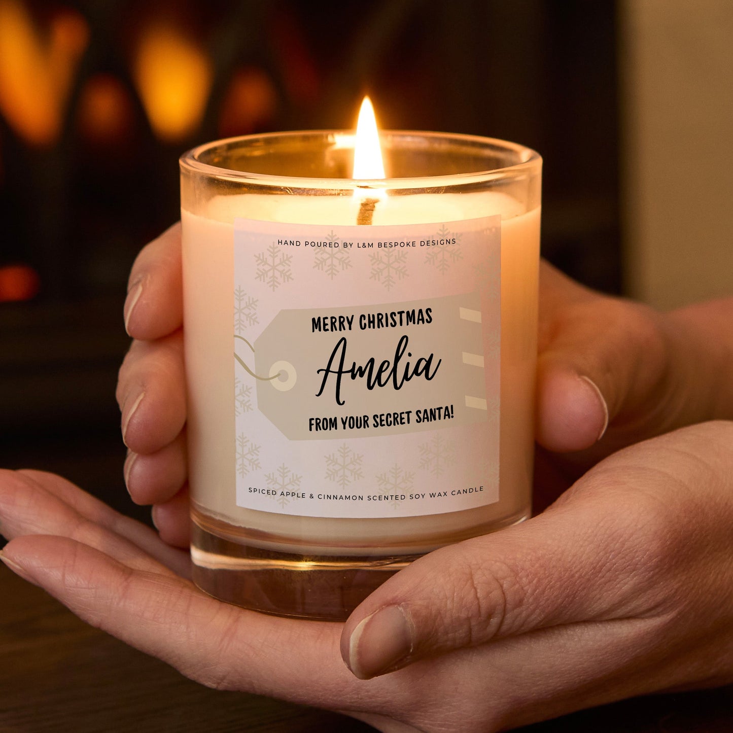 Personalised Secret Santa Candle